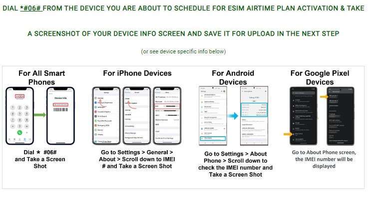 IMEI Device Info Instructions for All Devices